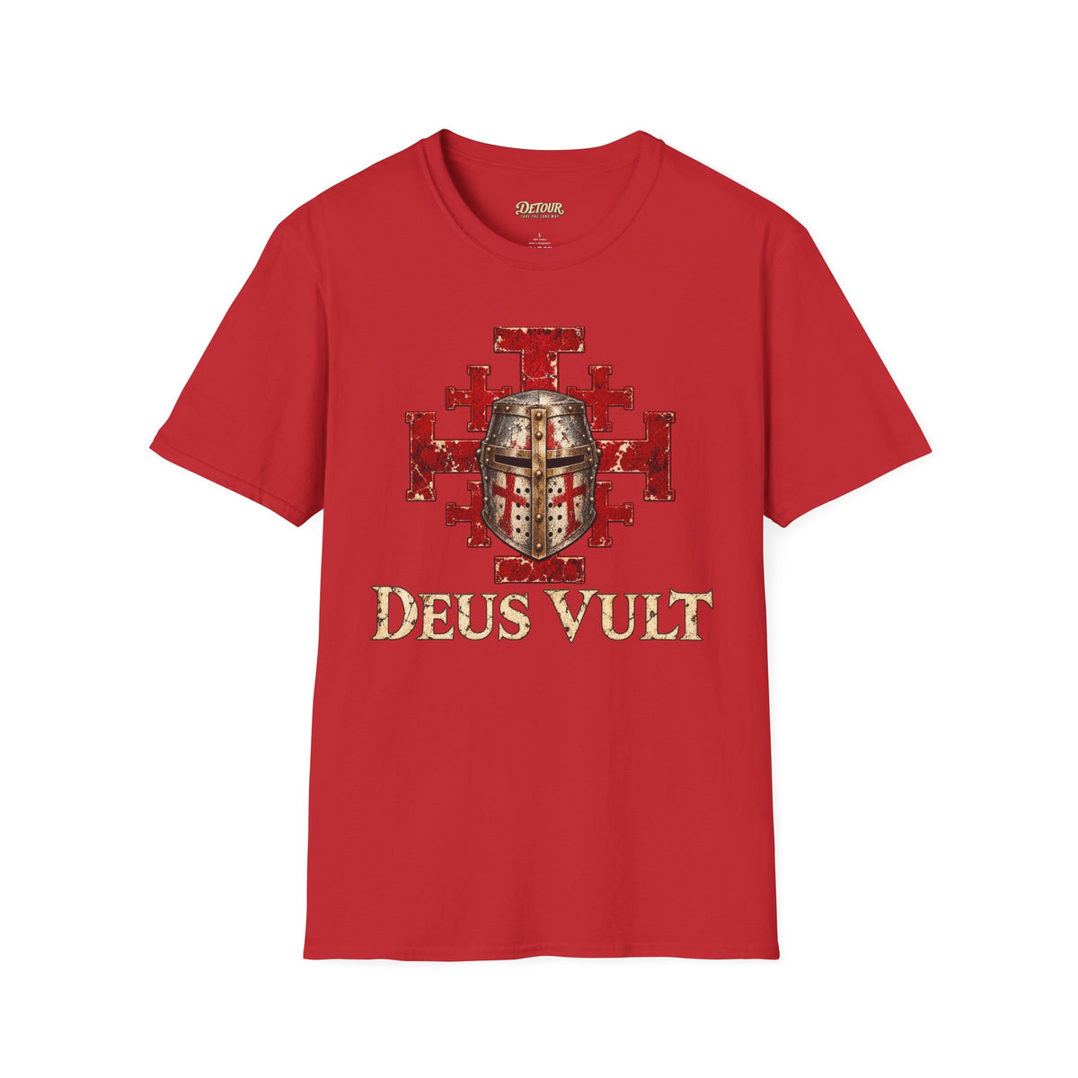 Deus Vult Crusader Shield T-Shirt