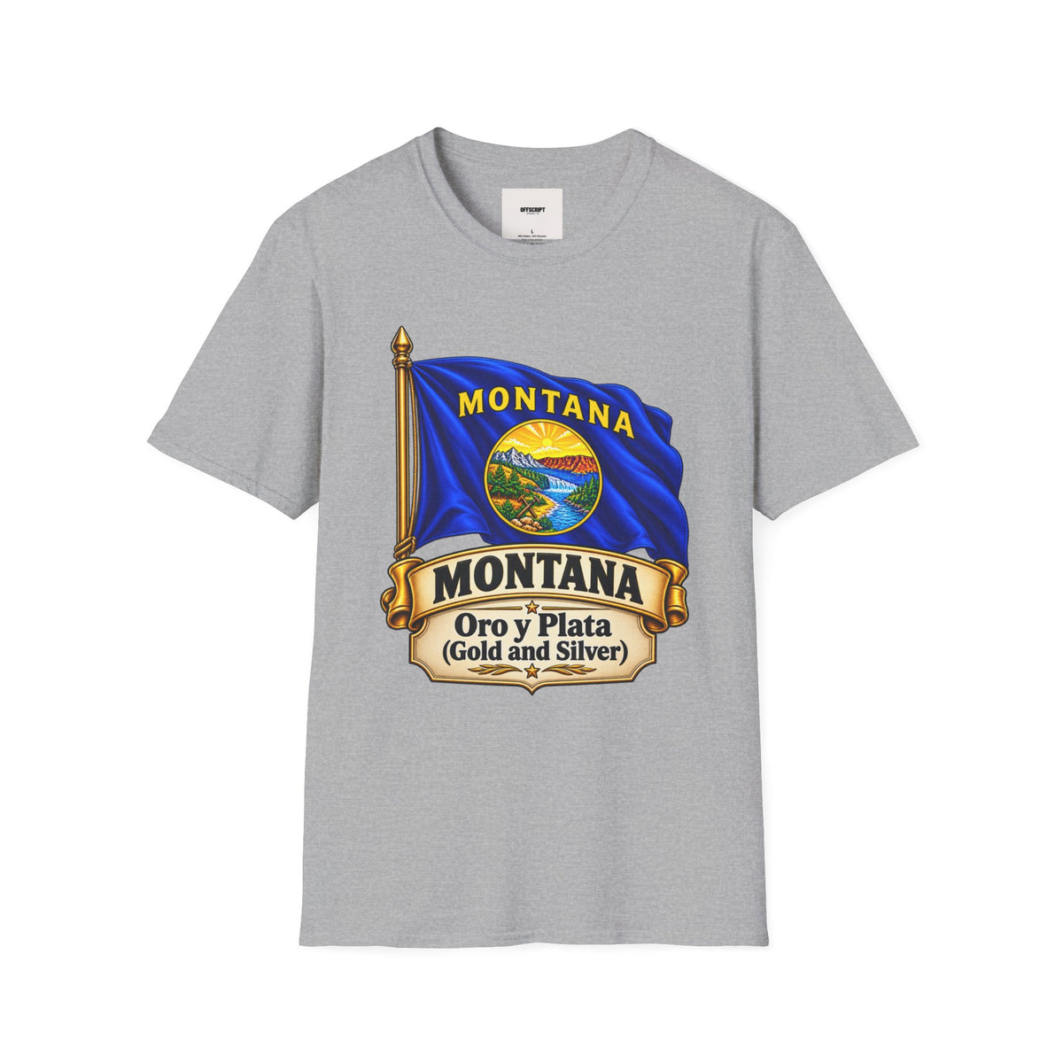 Montana Flag T-Shirt — State Seal "Oro y Plata (Gold and Silver)" Graphic Tee