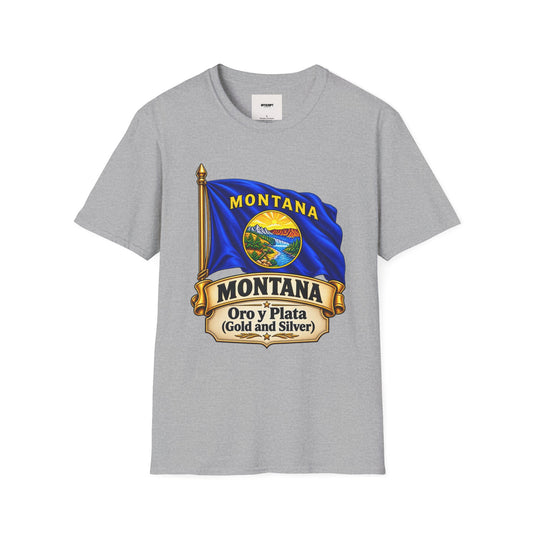 Montana Flag T-Shirt — State Seal "Oro y Plata (Gold and Silver)" Graphic Tee