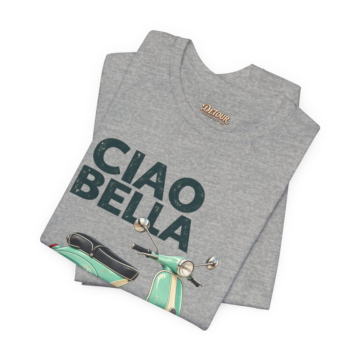 Ciao Bella Vespa Scooter Graphic T-Shirt