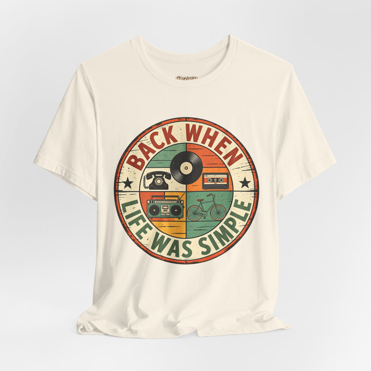 Back When Life Was Simple Vintage Retro T-Shirt