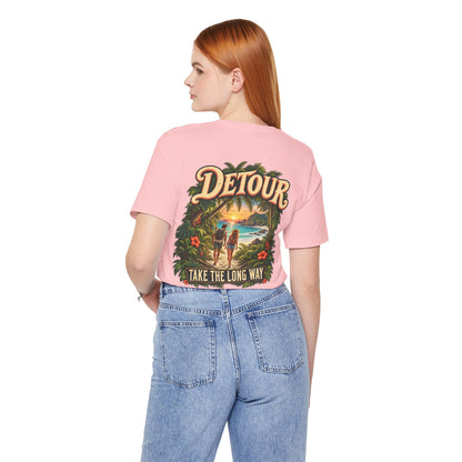 Detour Take the Long Way Tropical Adventure T-Shirt