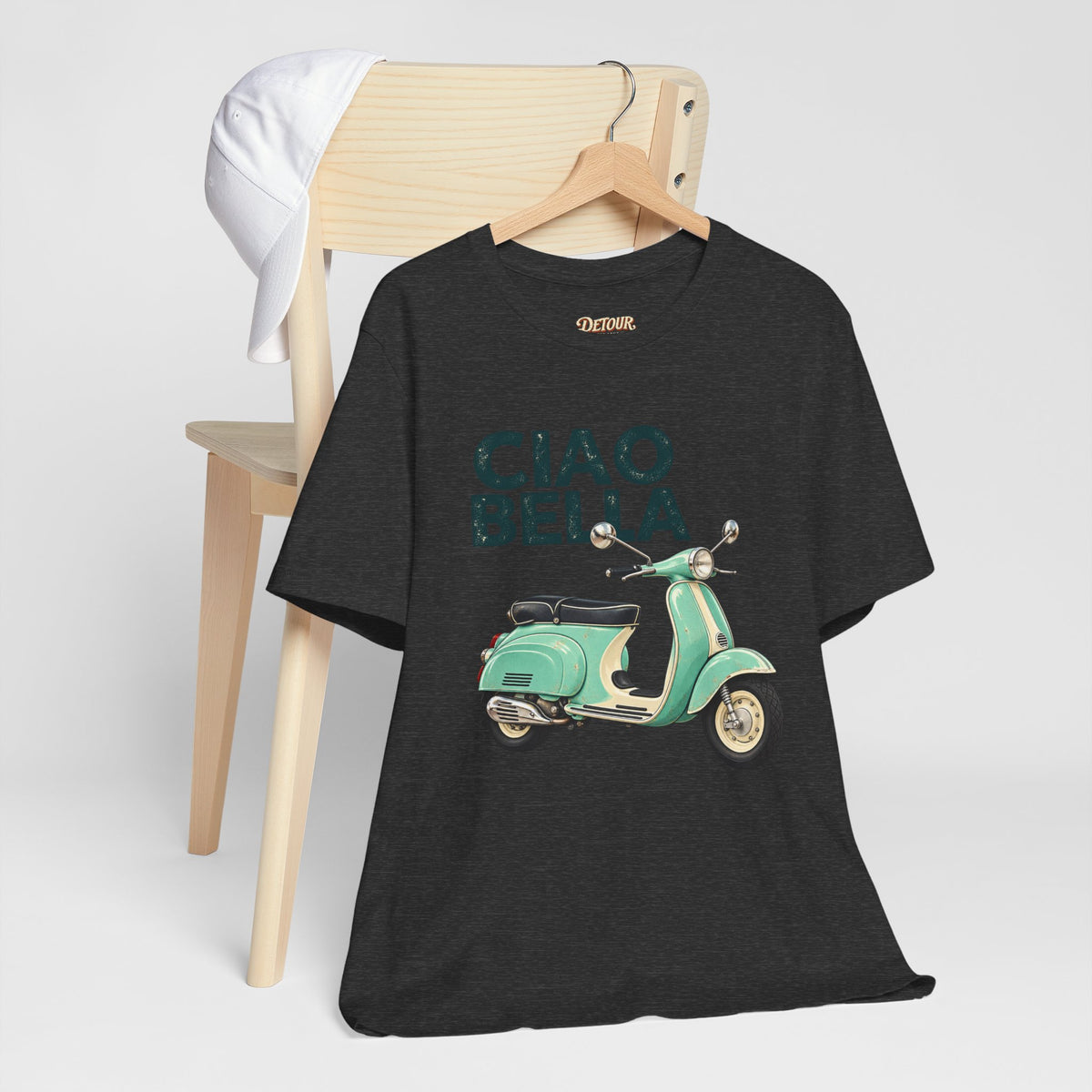 Ciao Bella Vespa Scooter Graphic T-Shirt