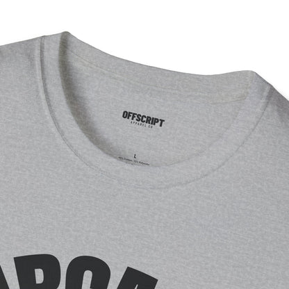 Sarcasm T-Shirt – 'Sarcasm' Bold Graphic Tee with Subtle Script Accent