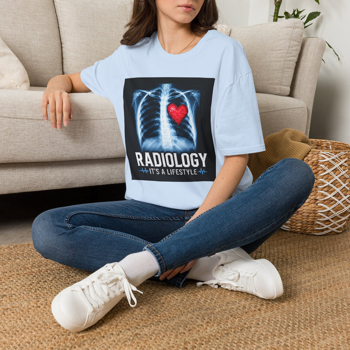 Radiology X-Ray Heart T-Shirt — "Radiology It's a Lifestyle" Tee for Radiologic Techs