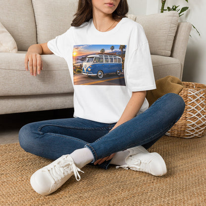 Vintage VW Bus T‑Shirt — Retro Surf Van Sunset Graphic Tee