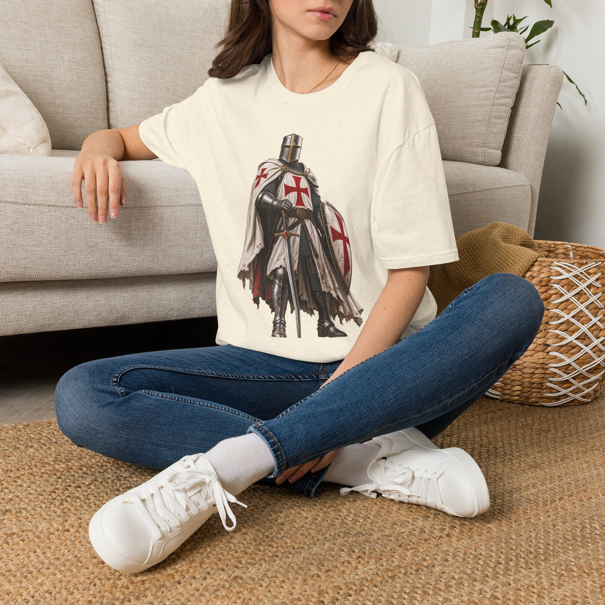 Crusader Knight T‑Shirt — Medieval Templar Armor Graphic Tee (Copy)