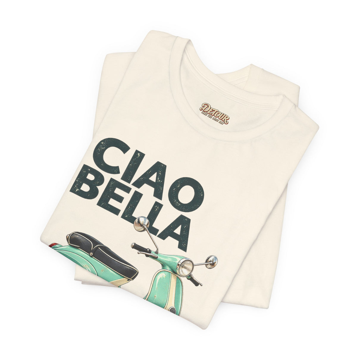 Ciao Bella Vespa Scooter Graphic T-Shirt