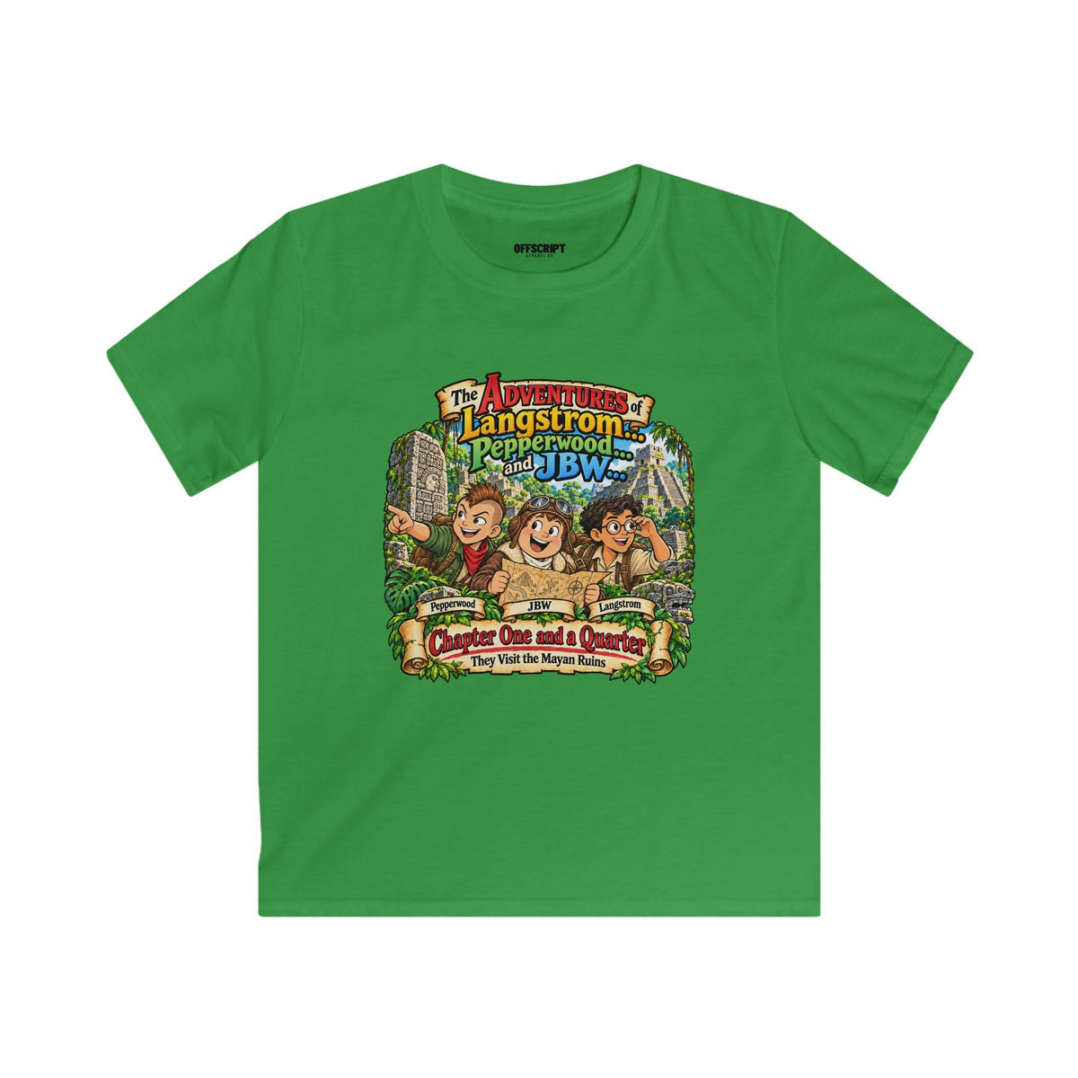 Kids Adventure T‑Shirt — "The Adventures of Langstrom & Pepperwood" Cartoon Tee