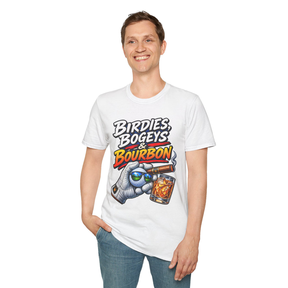 Birdies, Bogeys & Bourbon Golf T-Shirt