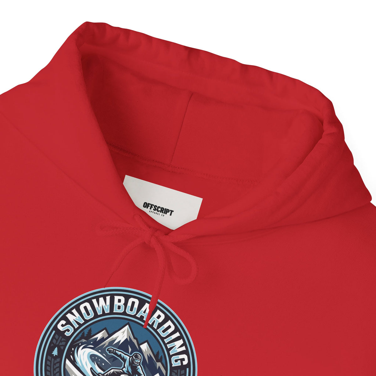 Snowboarding Hoodie – "Snowboarding Life" Graphic Pullover with Backboarder Illustration