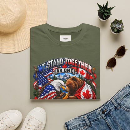 Patriotic "We Stand Together As One" T-Shirt
