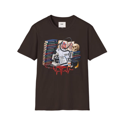 Medical Student Study Stack T‑Shirt — Anatomy, Physiology & USMLE Prep Design