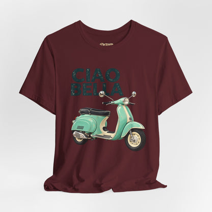 Ciao Bella Vespa Scooter Graphic T-Shirt