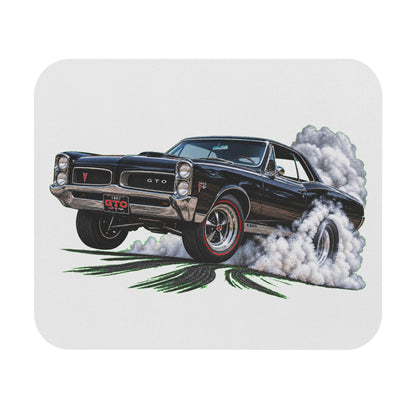Classic Pontiac GTO Burnout Mouse Pad — Vintage Muscle Car Desk Mat