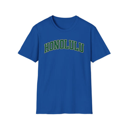 Honolulu Arch Logo T-Shirt — Vintage Collegiate Hawaii Tee