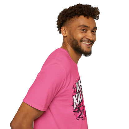 Keep Killing It pink ribbon T-Shirt | Breast Cancer Awareness, Motivational Graphic