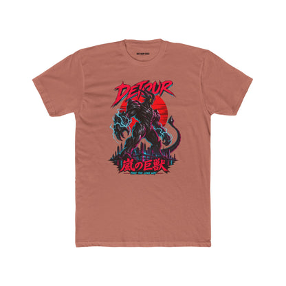 Detour Kaiju Graphic Tee — Retro Monster Shirt with Japanese Text