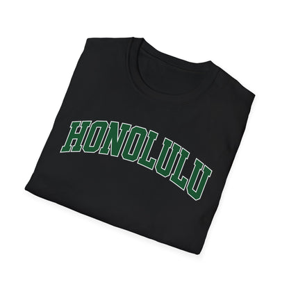 Honolulu Arch Logo T-Shirt — Vintage Collegiate Hawaii Tee