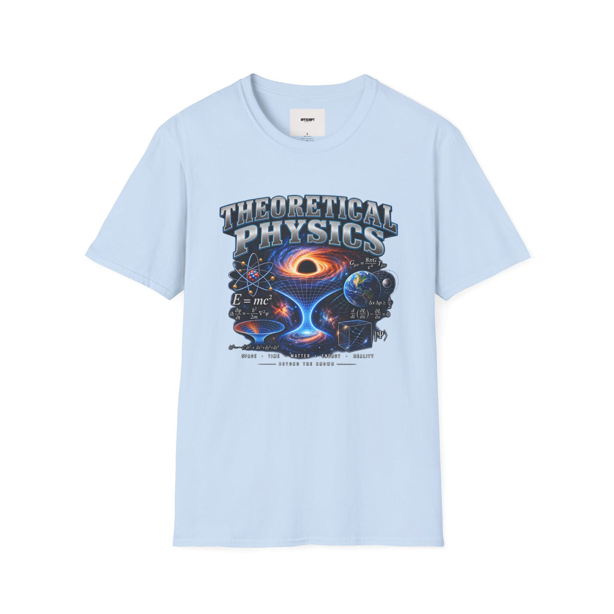 Theoretical Physics Graphic Tee — Science Galaxy Black Hole Design