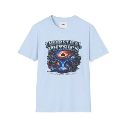 Theoretical Physics Graphic Tee — Science Galaxy Black Hole Design