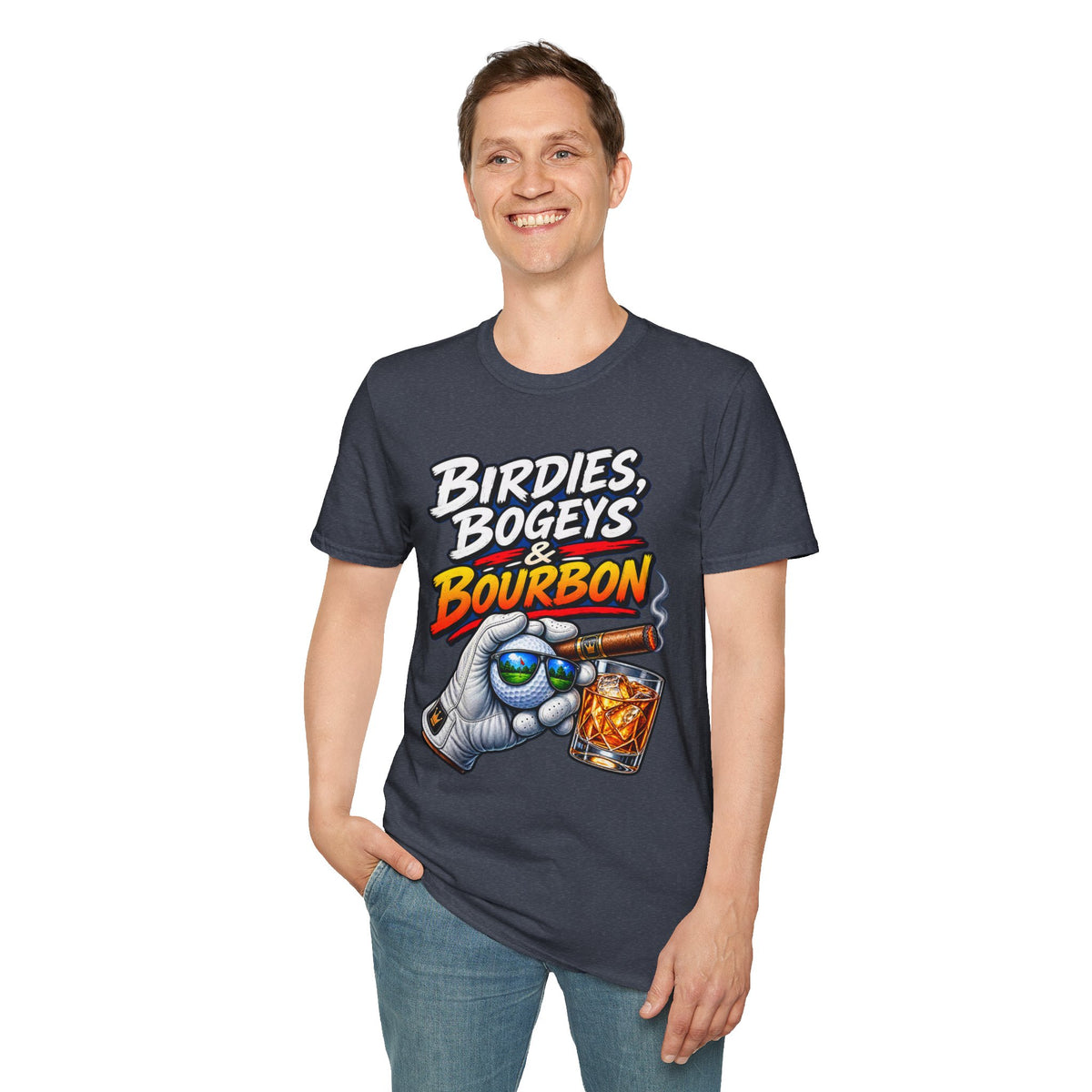 Birdies, Bogeys & Bourbon Golf T-Shirt