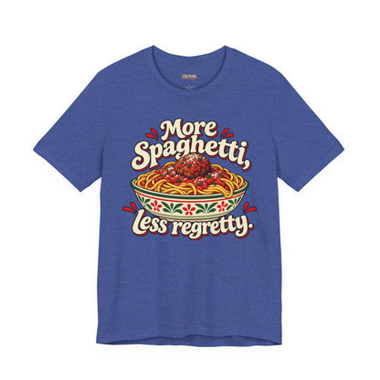 More Spaghetti Less Regretti Foodie Graphic Tee