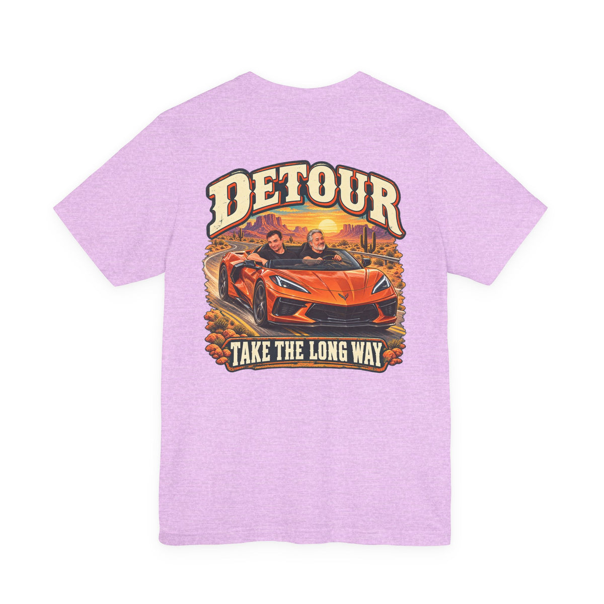 Detour Graphic Tee — 'Detour: Take the Long Way' Vintage Road Trip T‑Shirt