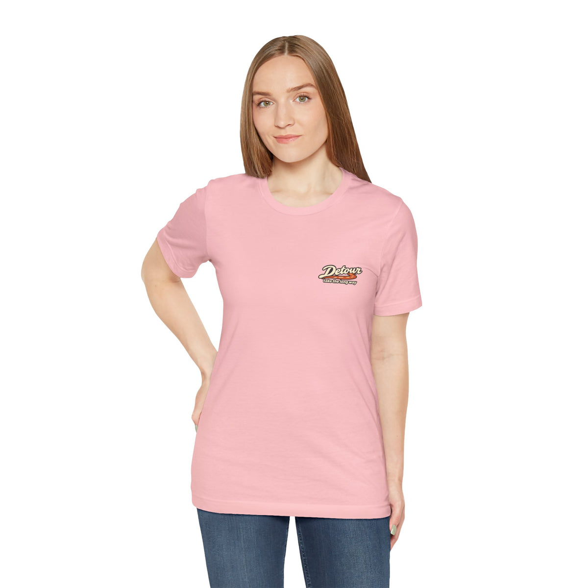 Detour Take the Long Way Road Trip Graphic T-Shirt