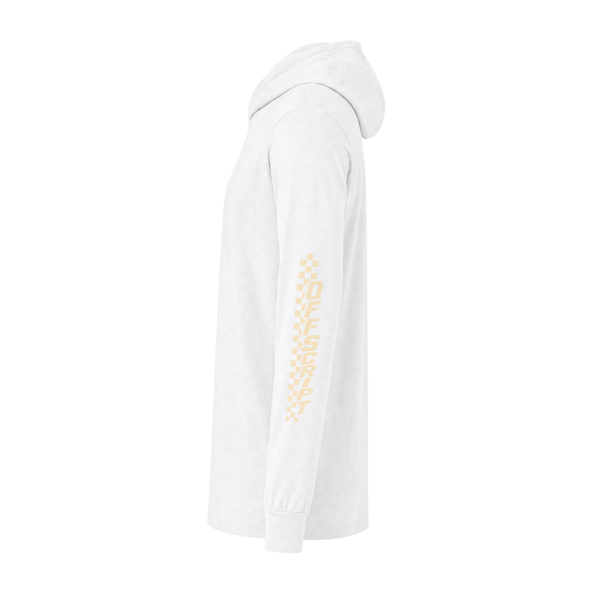 Long Sleeve Hoodie — 'Off Script' Desert Sunset Road Graphic