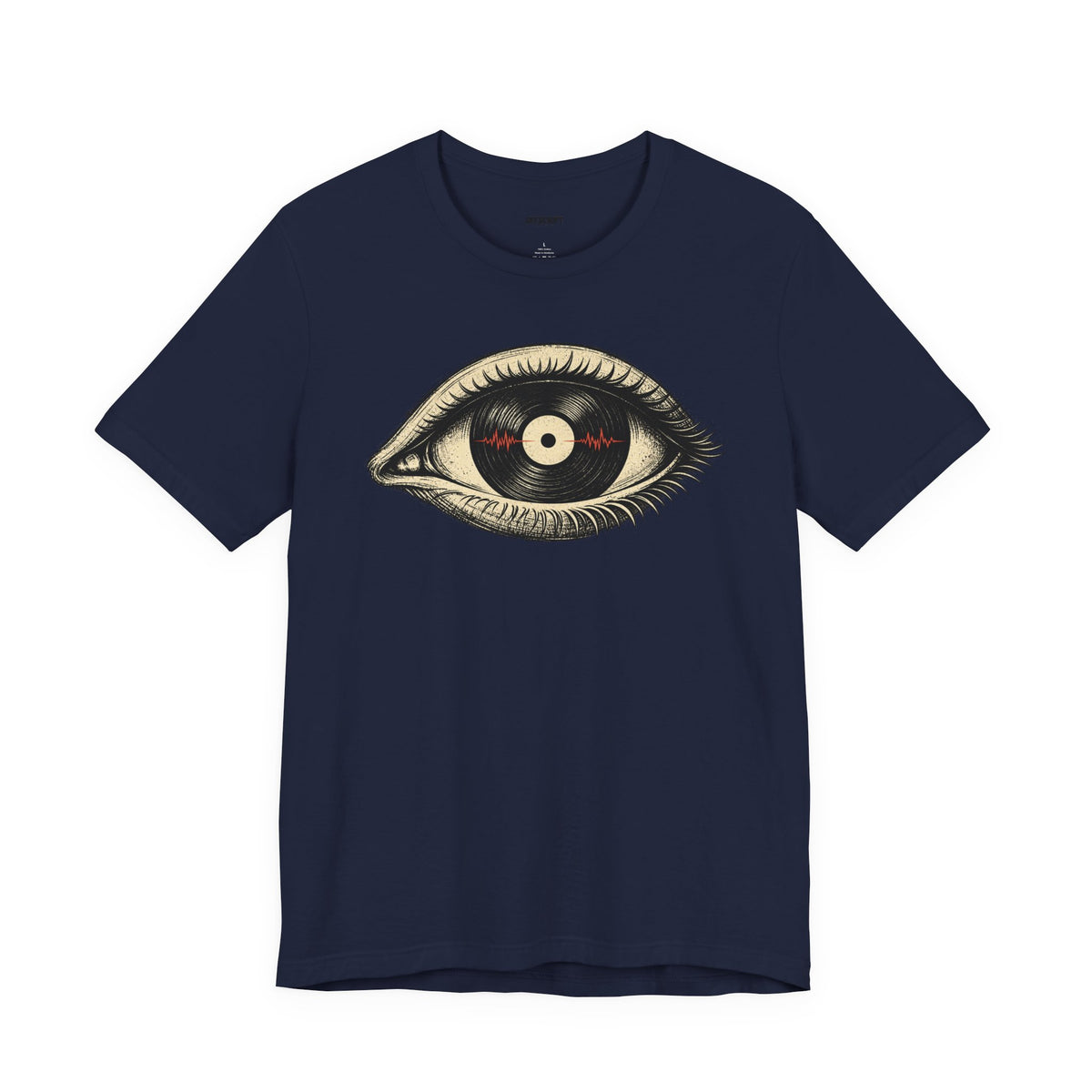 Graphic Tee — Vintage Vinyl Eye Illustration T‑Shirt