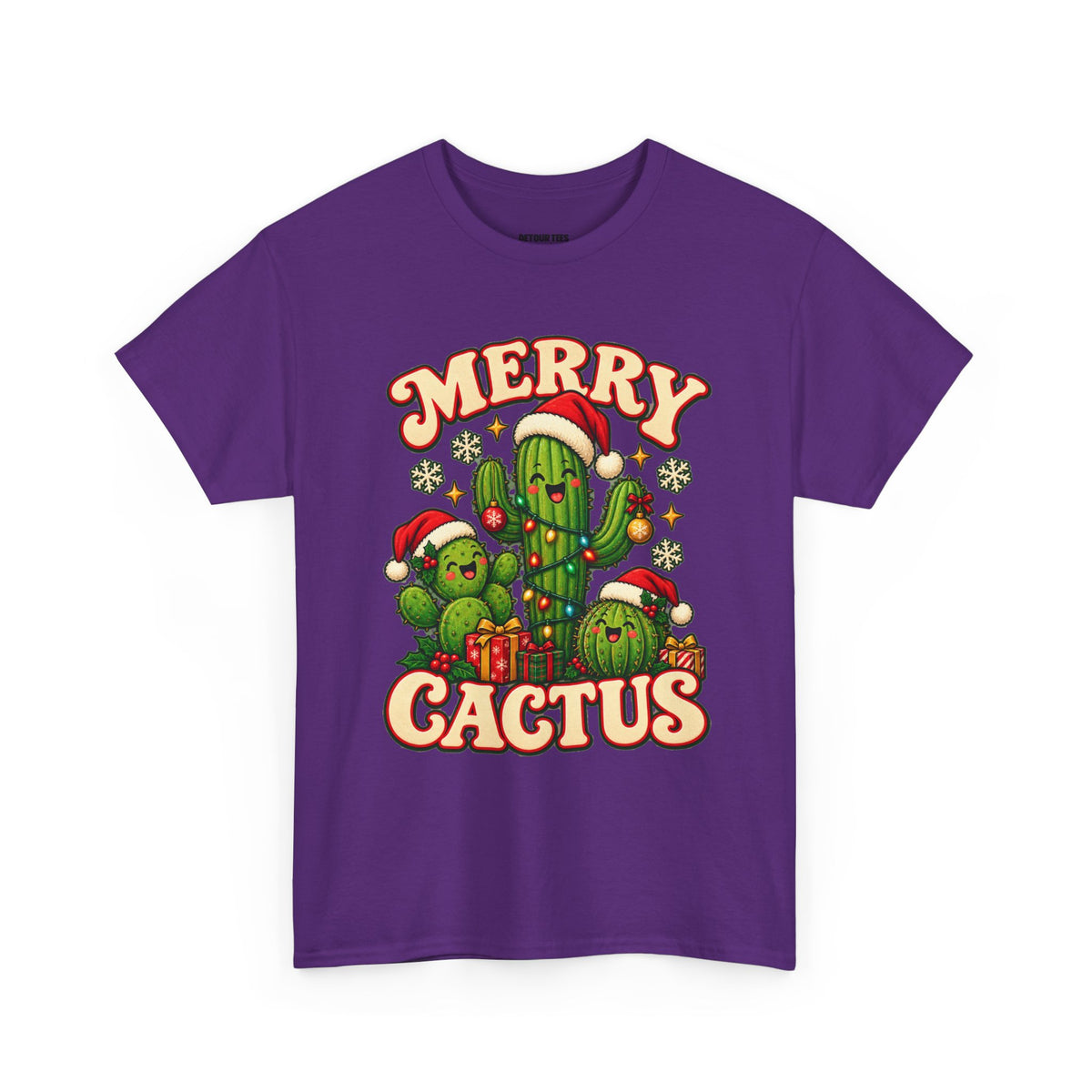 Merry Cactus Christmas Tee — Festive Holiday Cactus Shirt