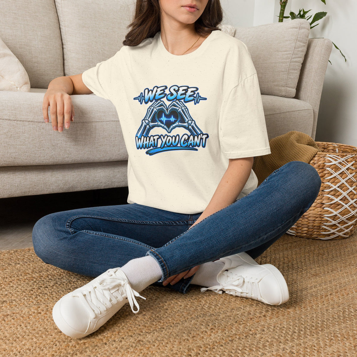 T-Shirt — “We See What You Can’t” Cardiac Tech Heartbeat Design