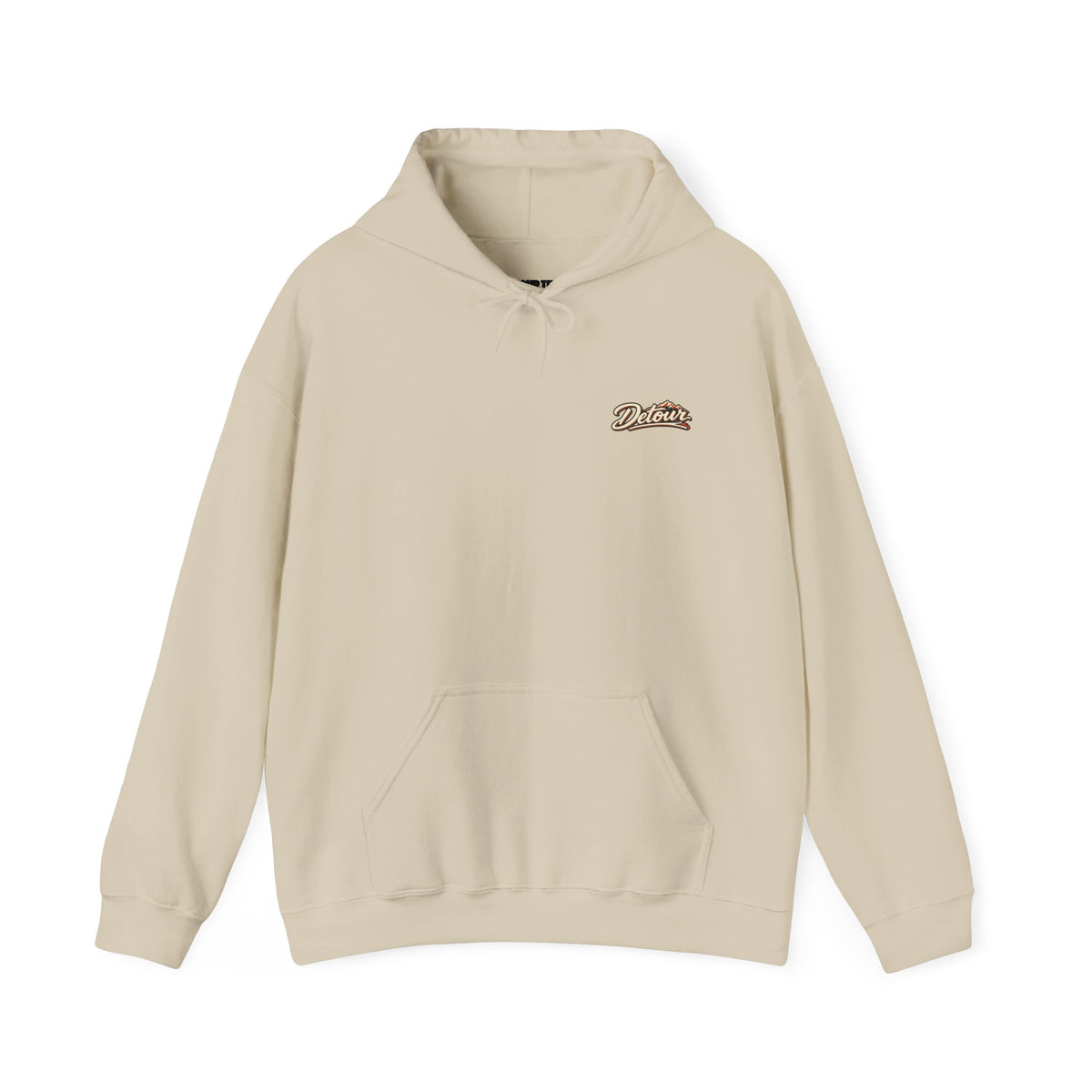 Detour Vintage Hot Rod Hoodie — "Take The Long Way" Classic Car Sweatshirt