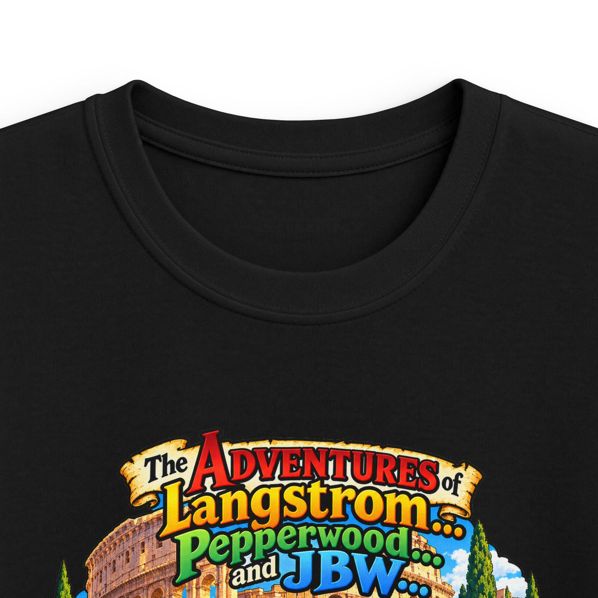 Kids Tee — 'The Adventures of Langstrom & Pepperwood' Illustrated Storybook Design