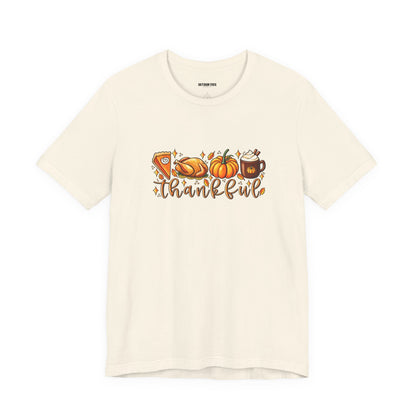 Thankful Harvest Tee — Thanksgiving Pumpkin & Pie Fall Shirt