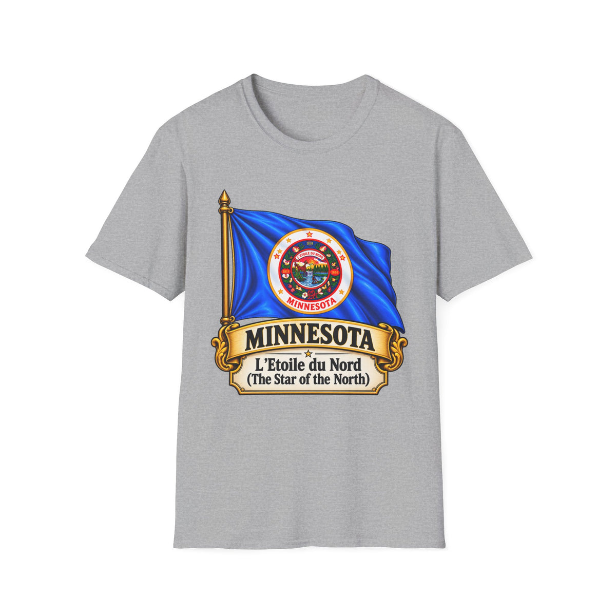 Minnesota Flag T-Shirt — "L'Étoile du Nord" State Pride Tee