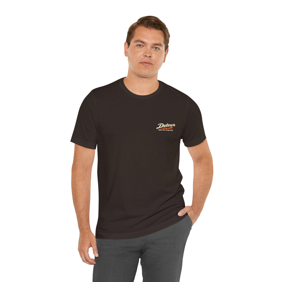 Detour Adventure Tee — 'Take the Long Way' Graphic T‑Shirt