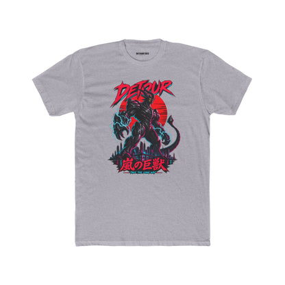 Detour Kaiju Graphic Tee — Retro Monster Shirt with Japanese Text