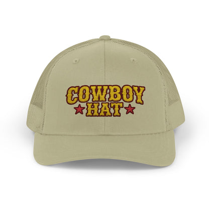 Cowboy Hat Snapback Trucker Cap – Western Rodeo Mesh Back Hat