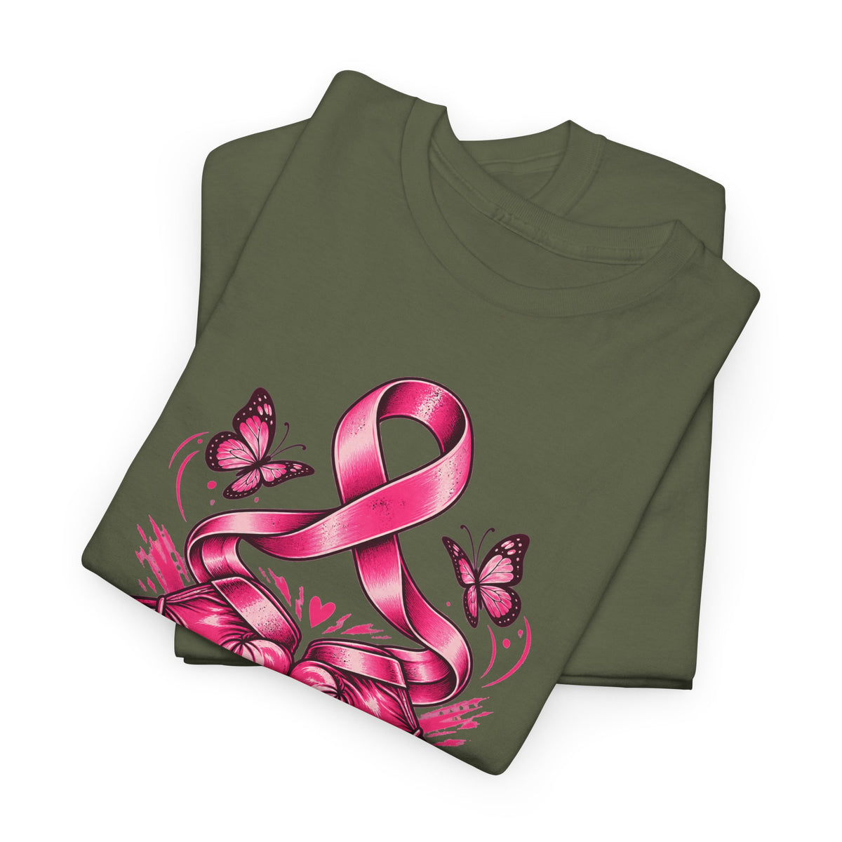 T-Shirt — Her Fight Our Strength Pink Ribbon Breast Cancer Awareness Tee