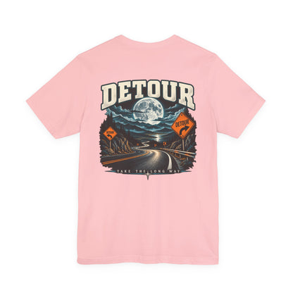 Detour Take the Long Way Road Trip Graphic T-Shirt