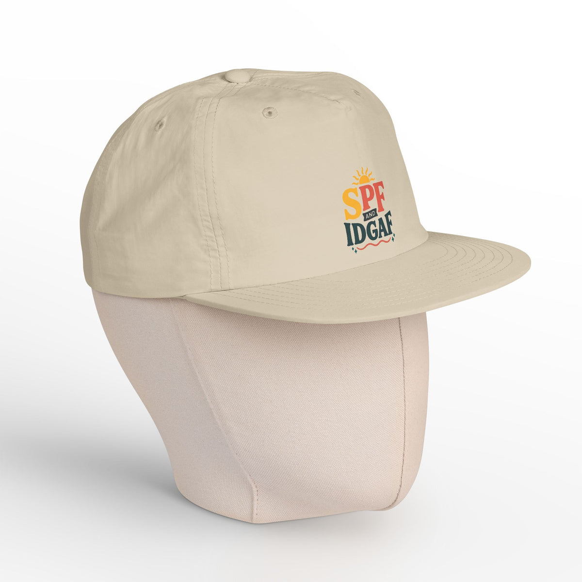 SPF IDGAF Surf Cap | Retro Sun Typography Hat