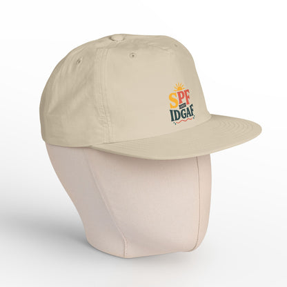 SPF IDGAF Surf Cap | Retro Sun Typography Hat