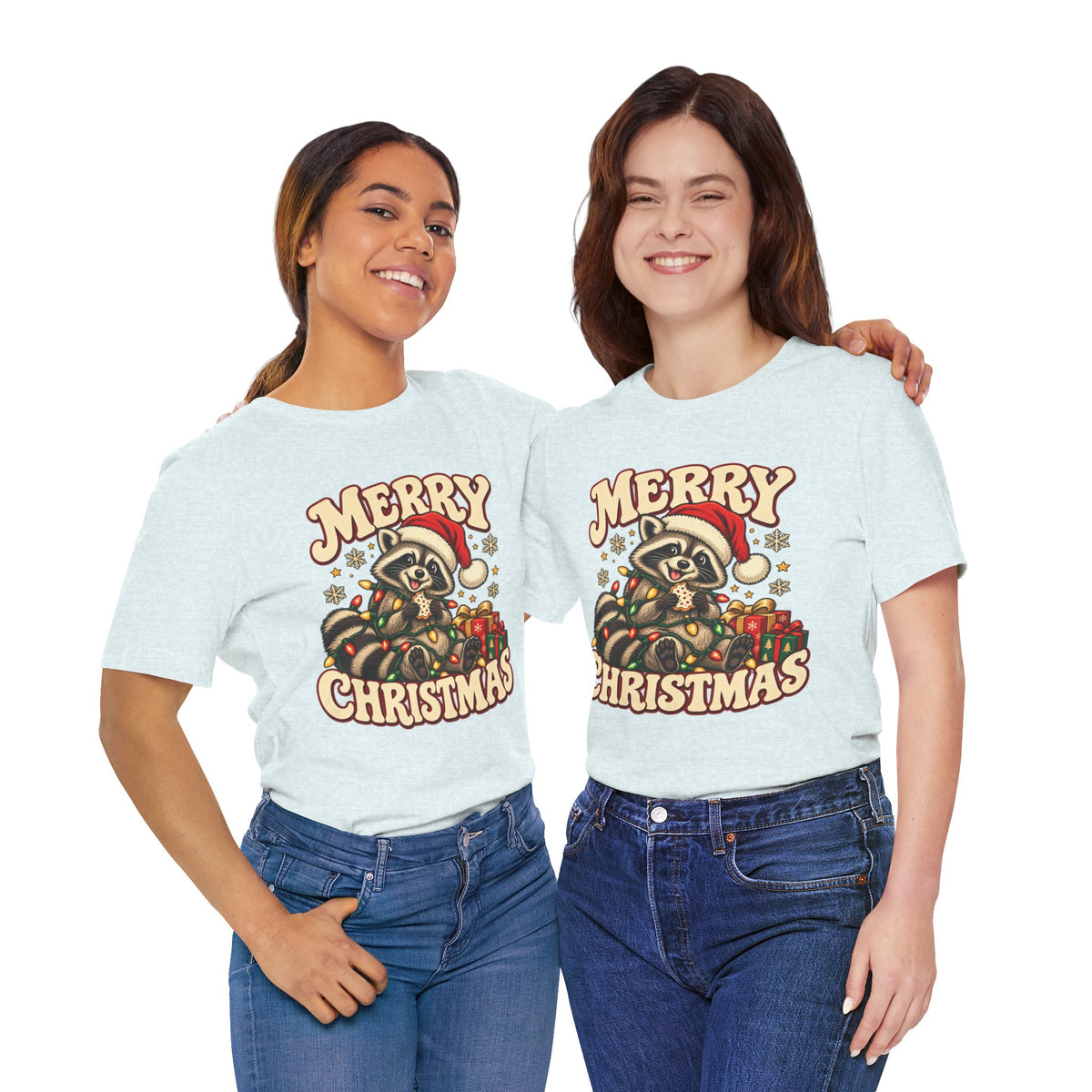 Merry Christmas Raccoon Tee