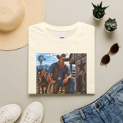 Cowboy Graphic T-Shirt — “Save a Horse, Ride a Cowboy” Western Tee