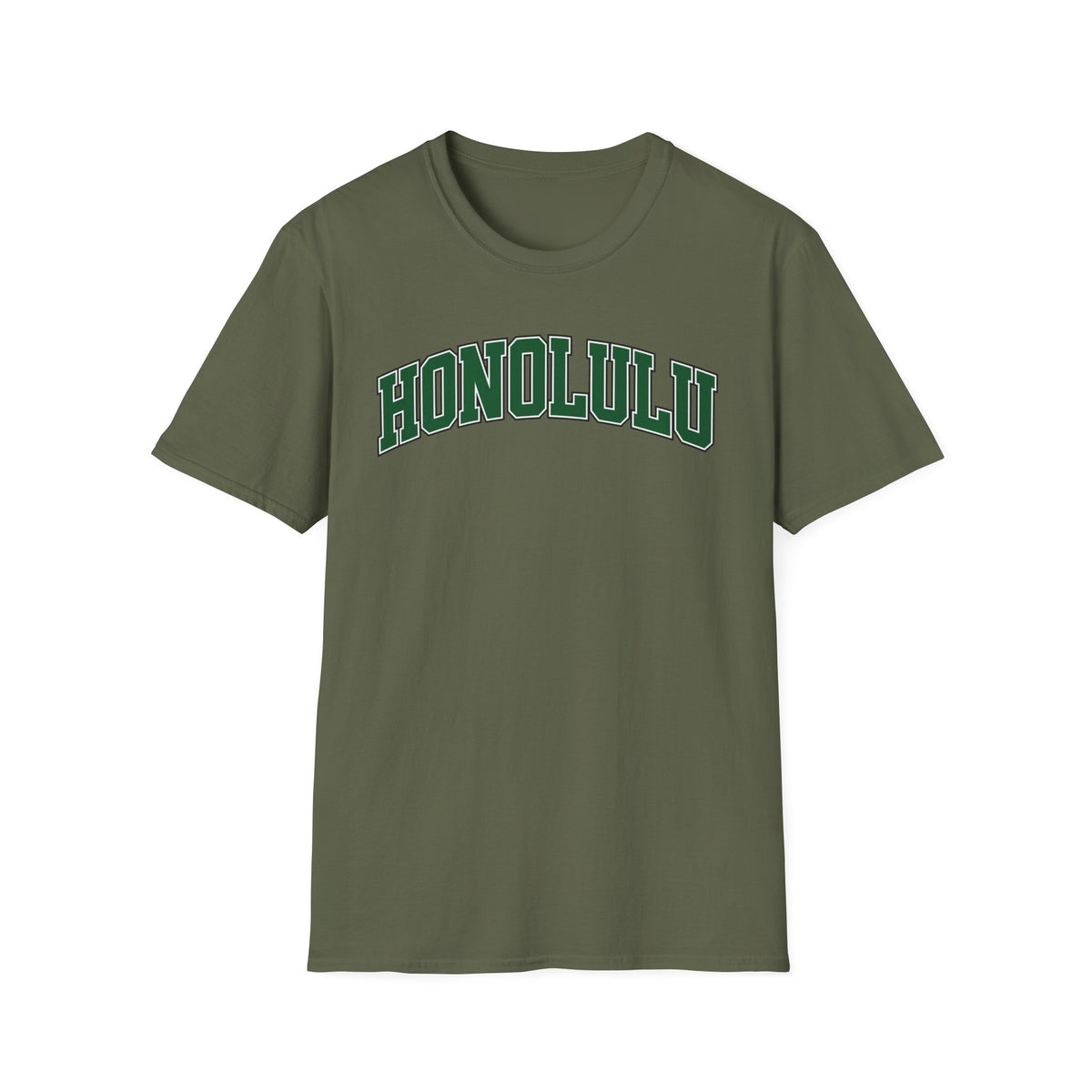 Honolulu Arch Logo T-Shirt — Vintage Collegiate Hawaii Tee