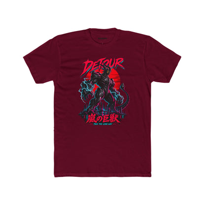 Detour Kaiju Graphic Tee — Retro Monster Shirt with Japanese Text
