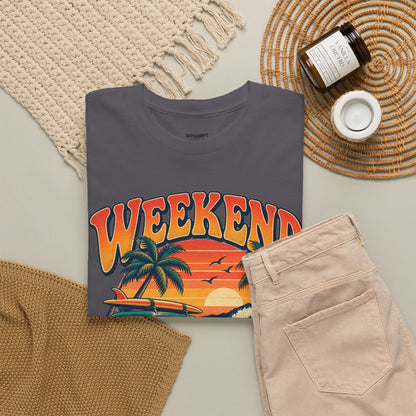 Weekend State of Mind Tee – Retro Surf Van Sunset T-Shirt