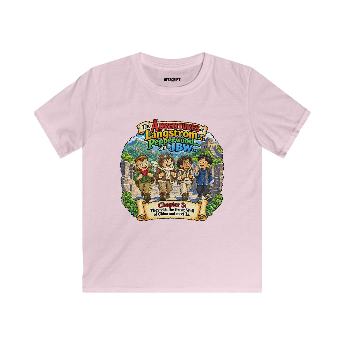 Kids Tee — 'The Adventures of Langstrom & Pepperwood' Storybook Graphic